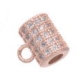 Shangjie OEM perforado DIY Cobre Micro-Inlamado circón Collar de diamante de diamantes Accesorios de joyas